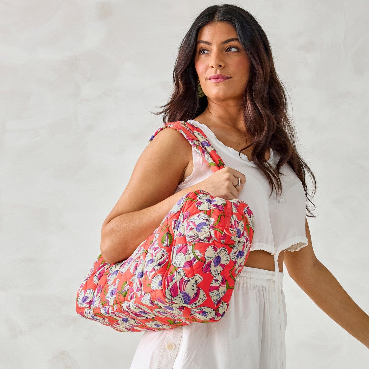 Miramar Weekender Travel Bag in Swirling Poppies