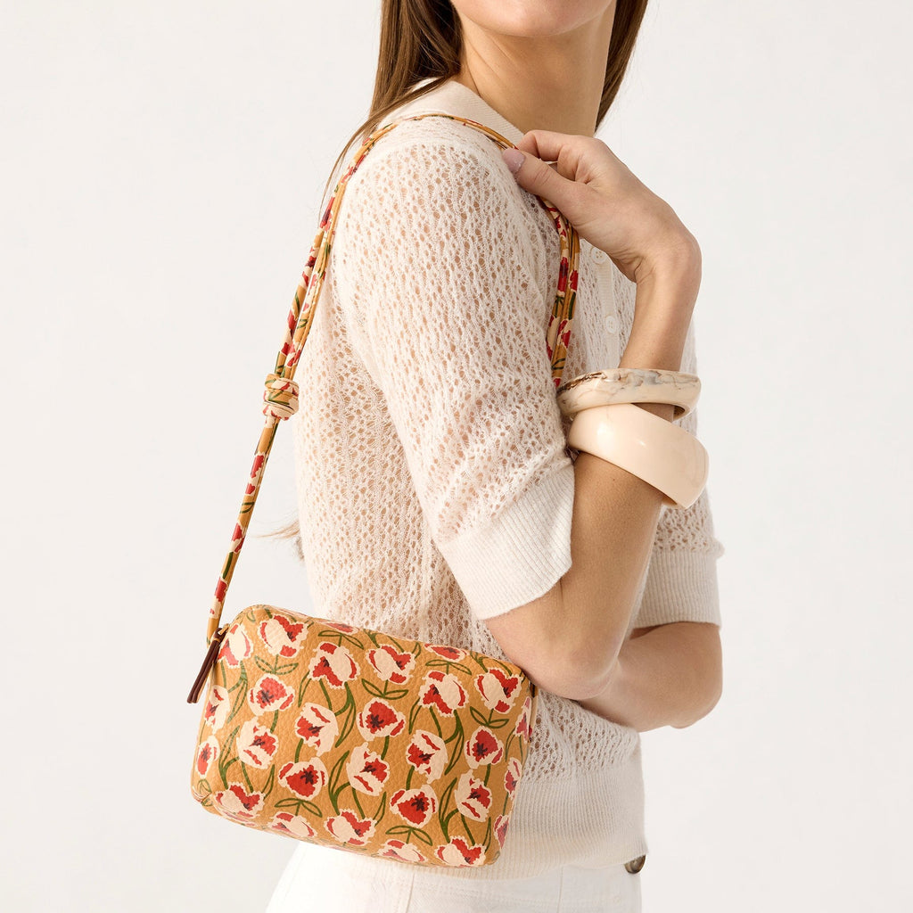 Blake Crossbody in Curly Tulips