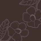 Astoria Shoulder Bag in Appliqué Floral Coffee Bean
