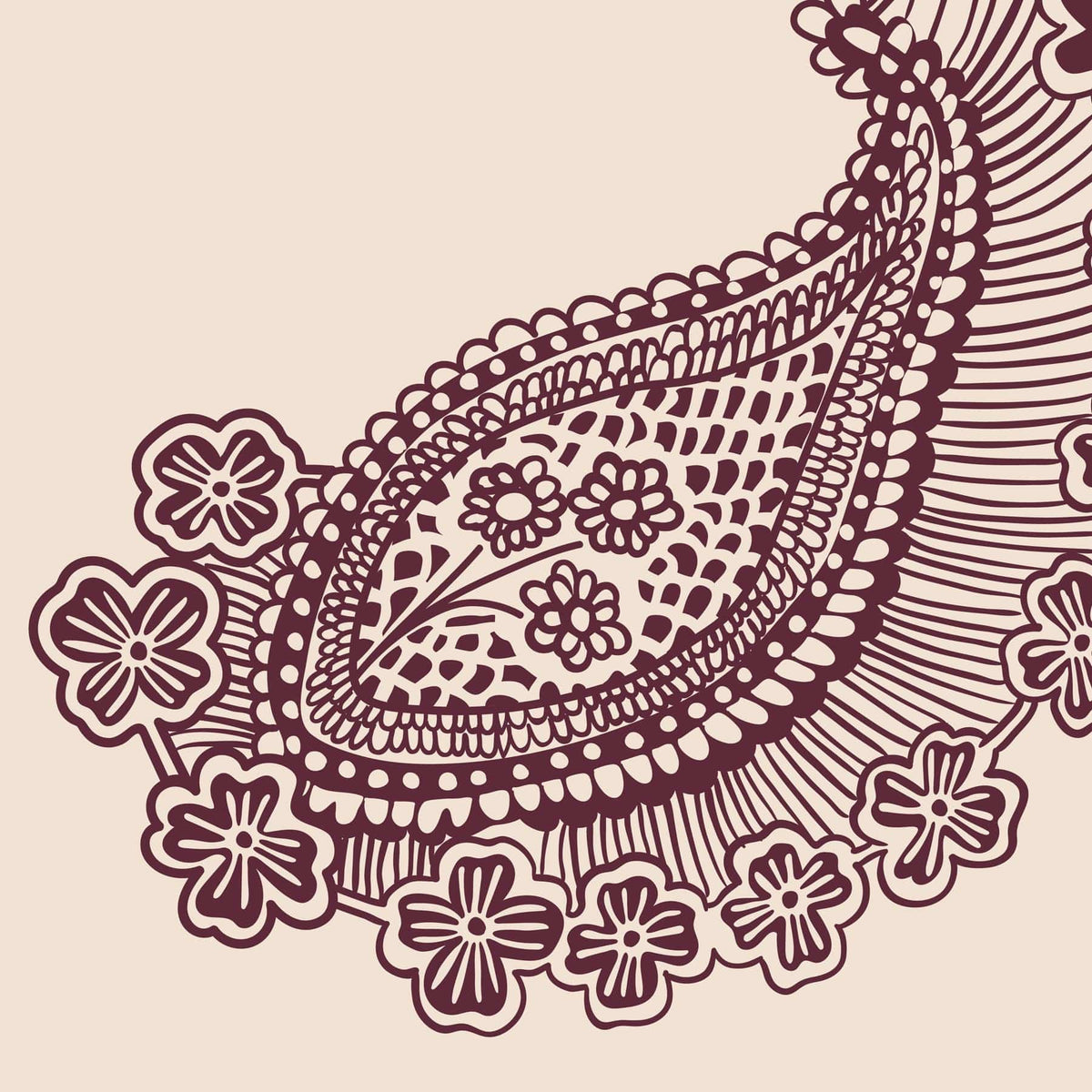 Astoria Shoulder Bag in Eclectic Paisley Cottage Cream