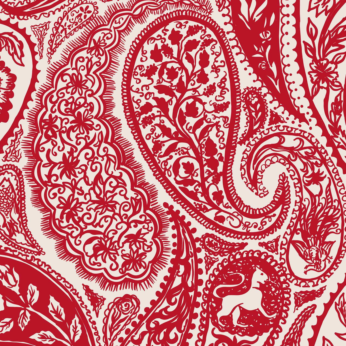 Plush Throw Blanket in Paisley Key