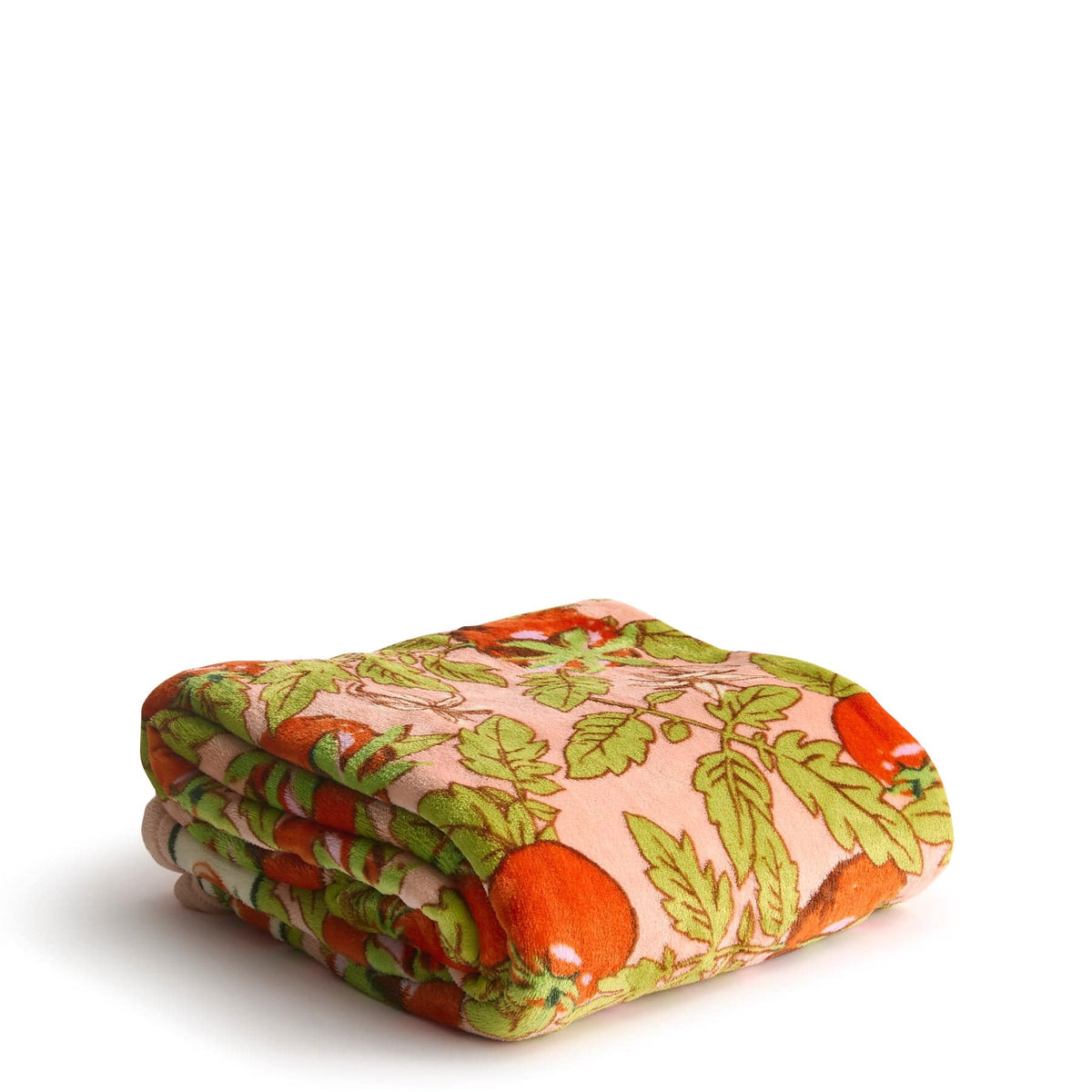 Plush Throw Blanket in Tomato Vines