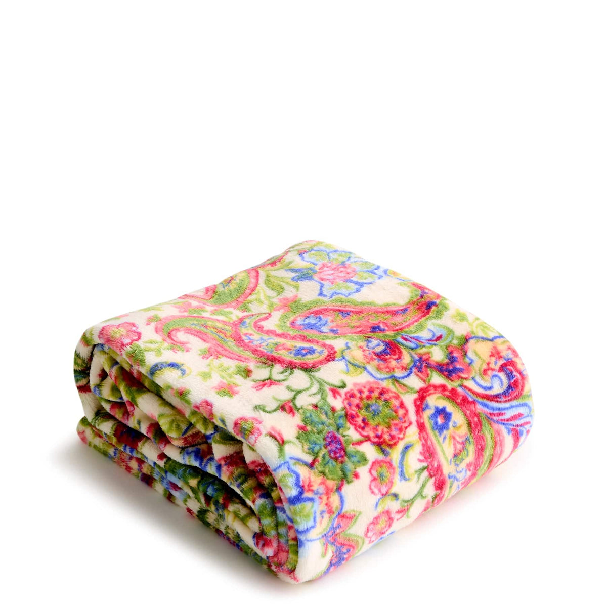 Plush Throw Blanket in Vibrant Paisley