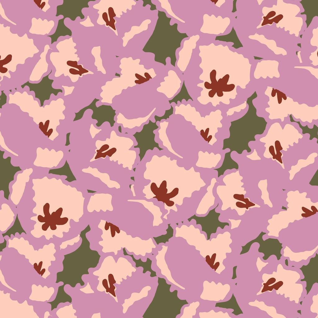 Mini Umbrella in Curly Tulips Purple