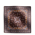 Square Silk Scarf in Starry Paisley Coffee Bean