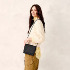 Premium Cotton Baird Hipster Crossbody in Moonless Night