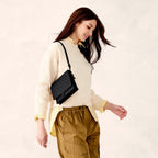 Premium Cotton Baird Hipster Crossbody in Moonless Night
