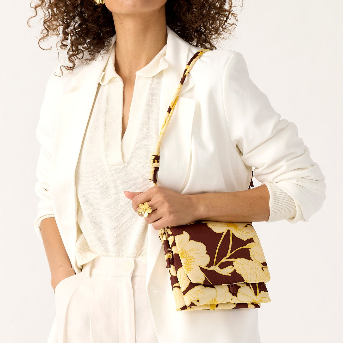 Baird Hipster Crossbody in Scattered Anemones
