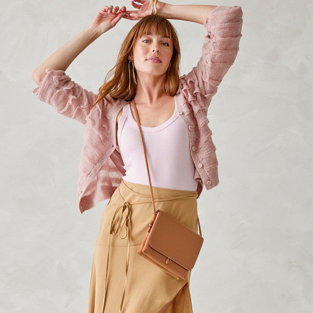 Baird Hipster Crossbody Bag in Roasted Pecan