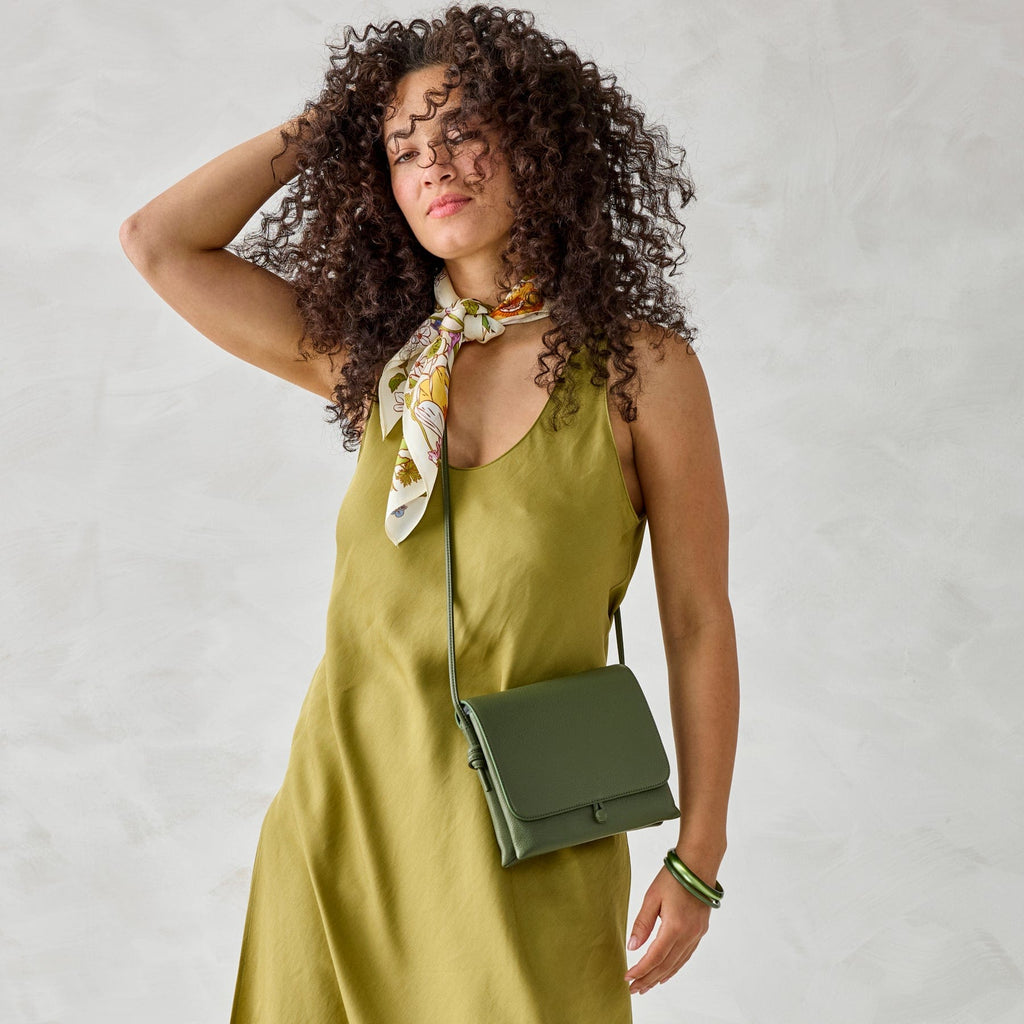 Baird Hipster Crossbody Bag in Bronze Green