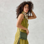 Baird Hipster Crossbody Bag in Bronze Green