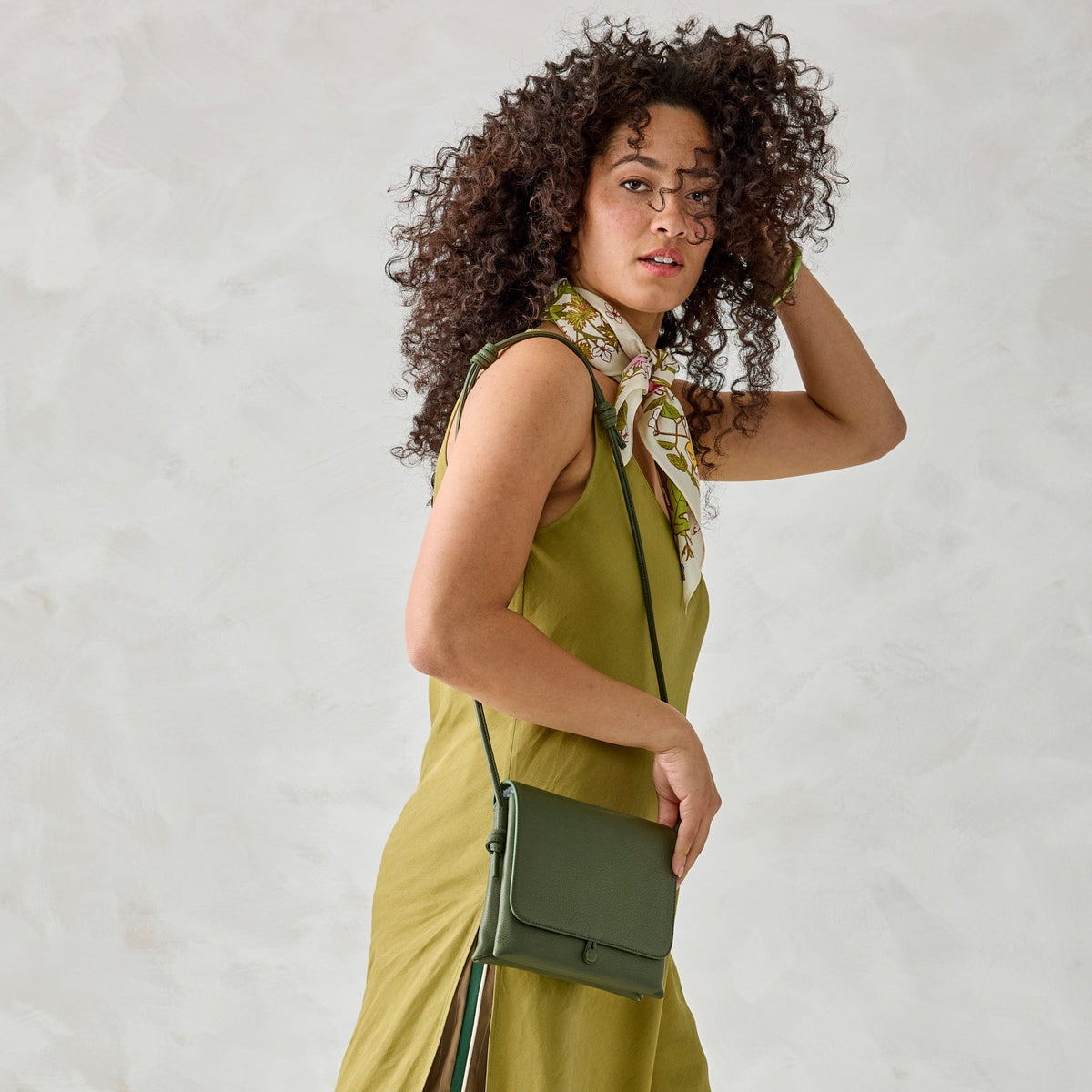 Baird Hipster Crossbody Bag in Bronze Green
