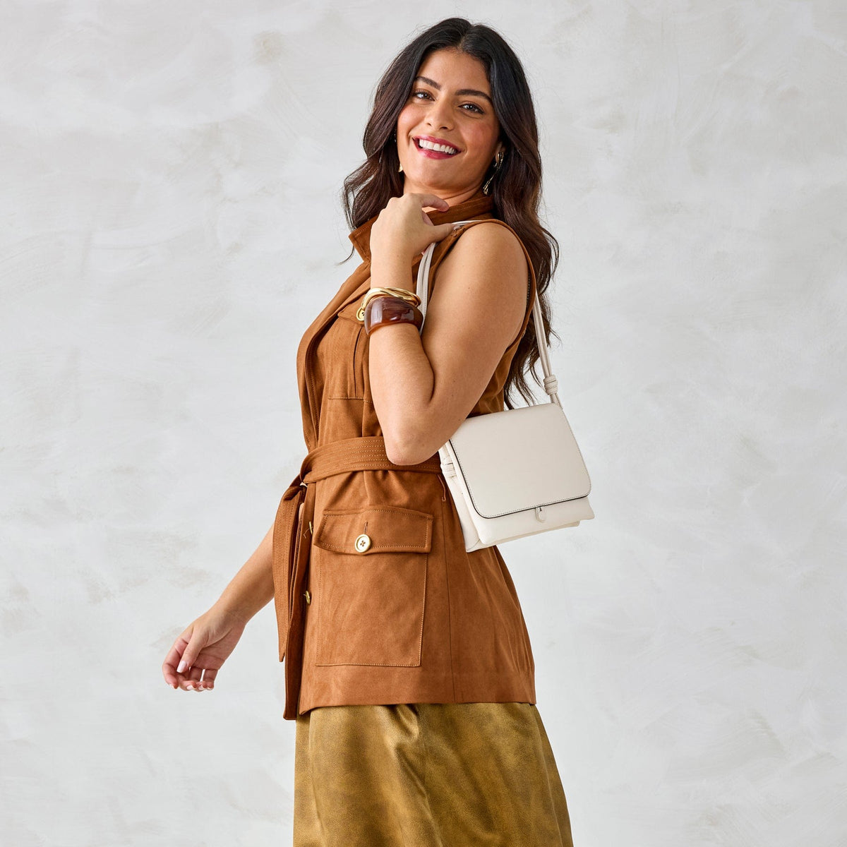Baird Hipster Crossbody Bag in Cottage Cream