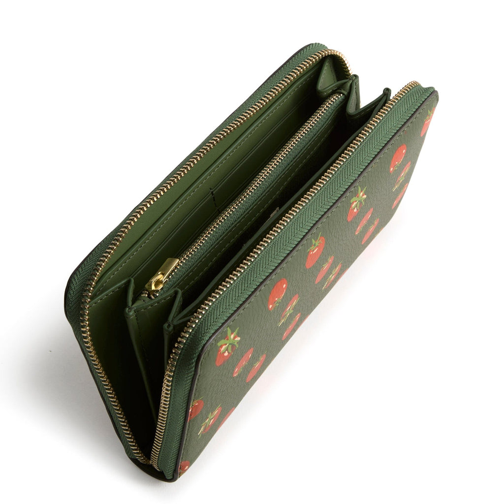 Continental Wallet Clutch in Tiny Tomatoes