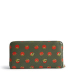 Continental Wallet Clutch in Tiny Tomatoes