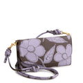 Wildwood Wallet Crossbody in Appliqué Floral Coffee Bean