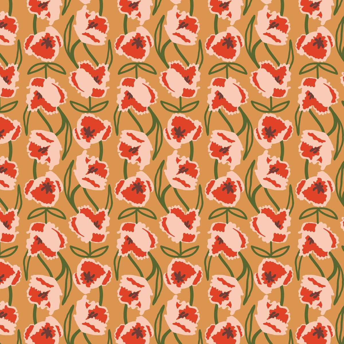 Small Envelope Tech Sleeve in Curly Tulips