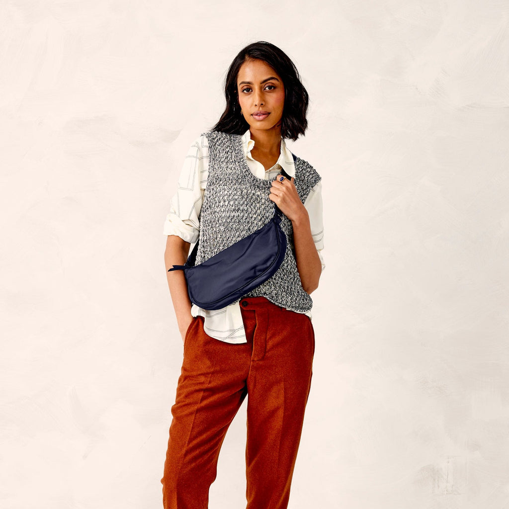 Nylon Springbrook Sling Crossbody in Peacoat