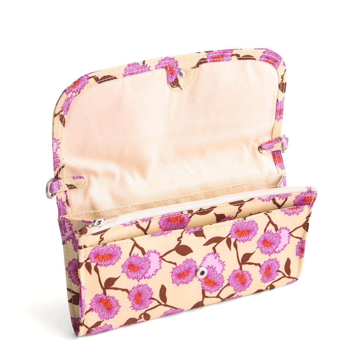 Wildwood Wallet Crossbody in Stripey Buttons