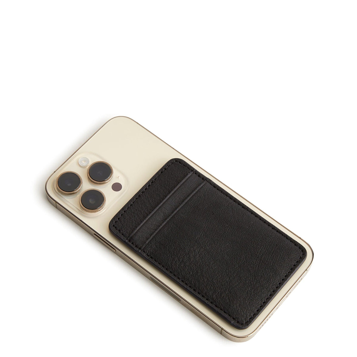 Leather Adhesive Phone Wallet in Moonless Night