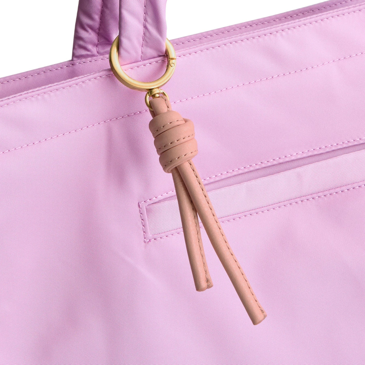 Every Day Tassel Bag Charm in Coral Cloud