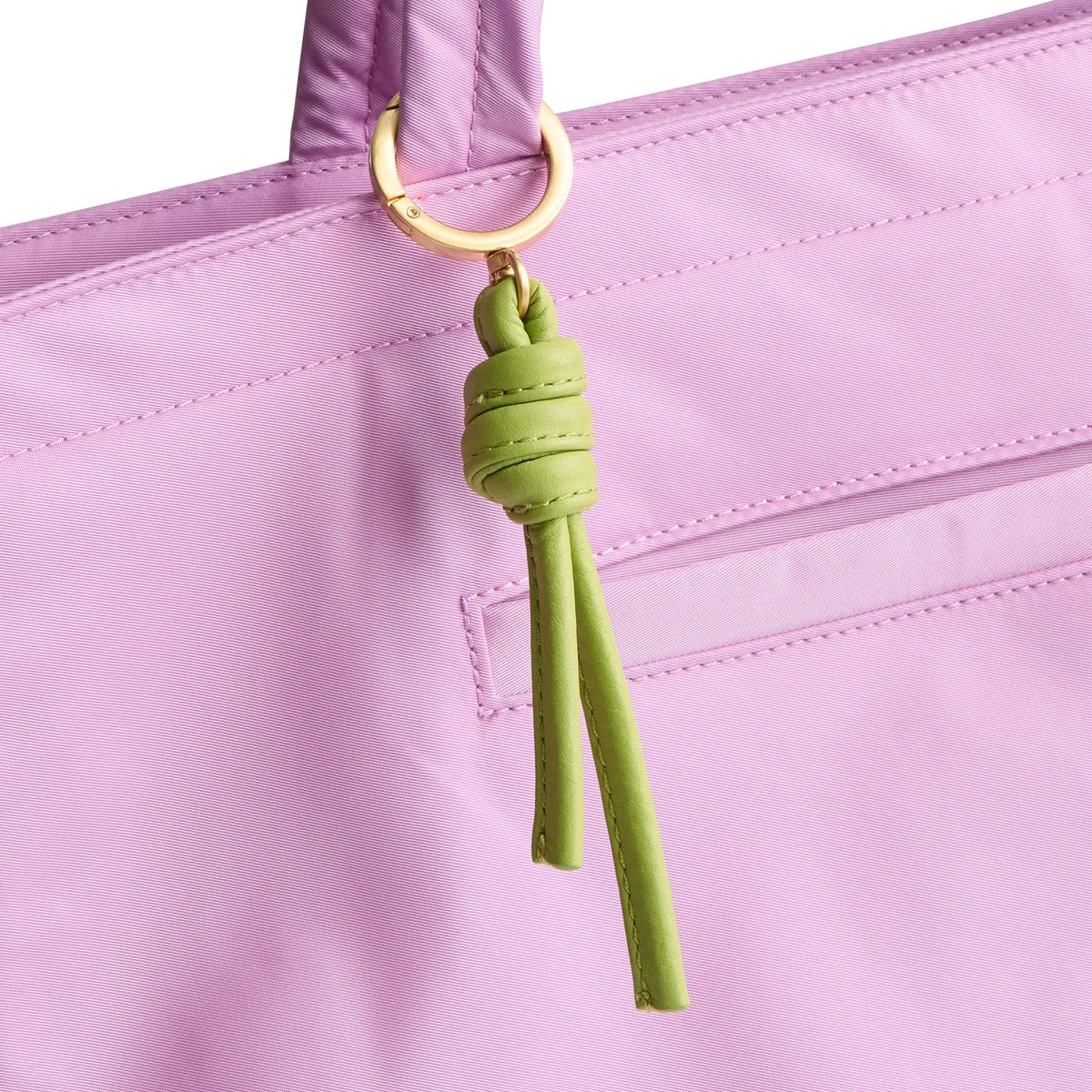 Every Day Tassel Bag Charm in Spinach Green