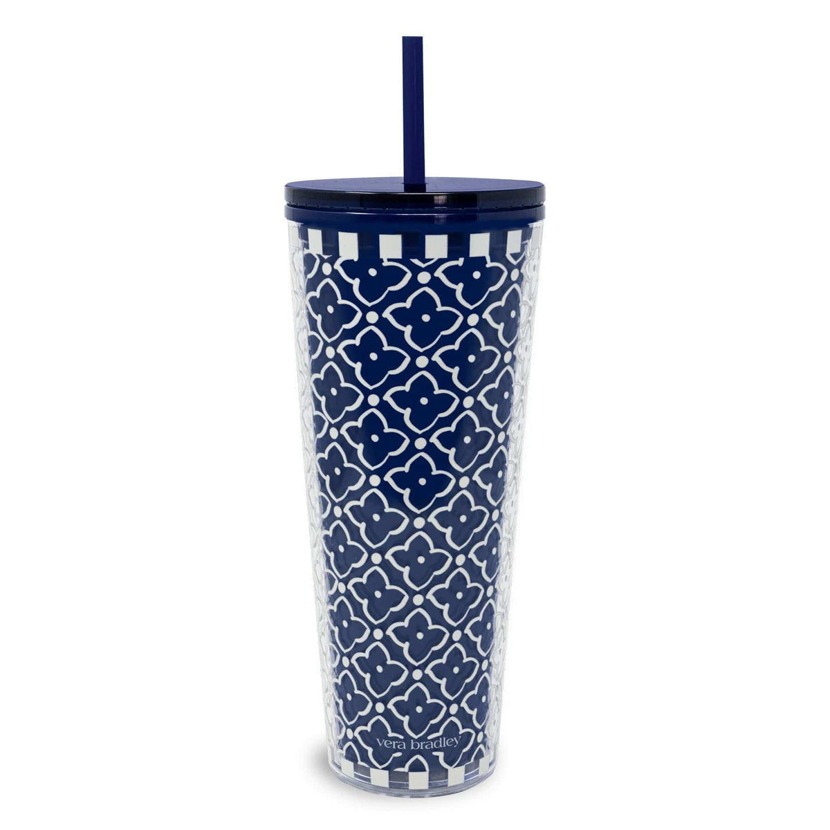 Acrylic Tumbler with Straw in Moorish Peacoat