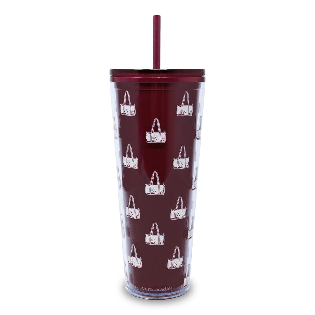 Tumbler with Straw in Duffel Mosaic