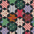 Tumbler with Straw in Star Patchwork