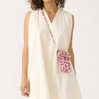 Phone Case Crossbody in Stripey Buttons