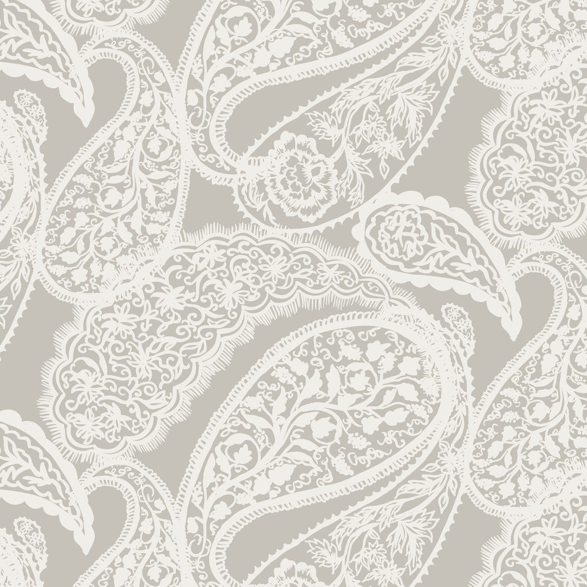 Henley Night Dress in Paisley Key Pumice Stone