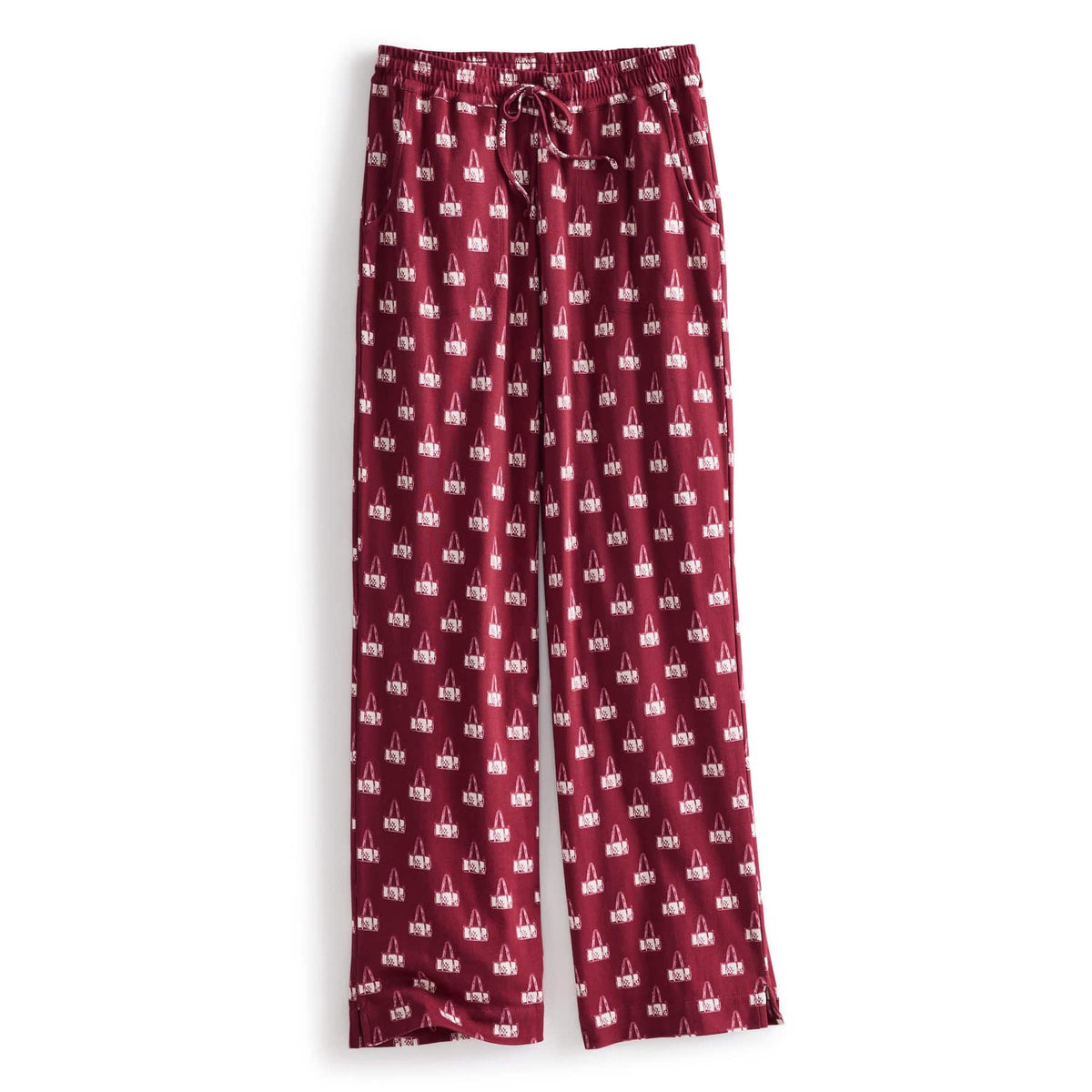 Long-Sleeved Pajama Set in Duffel Mosaic