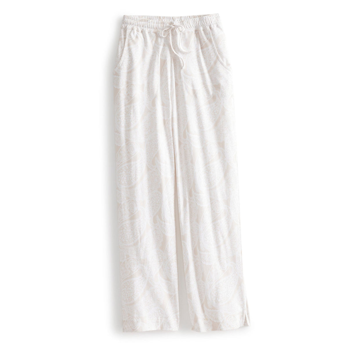 Long-Sleeved Pajama Set in Paisley Key Pumice Stone
