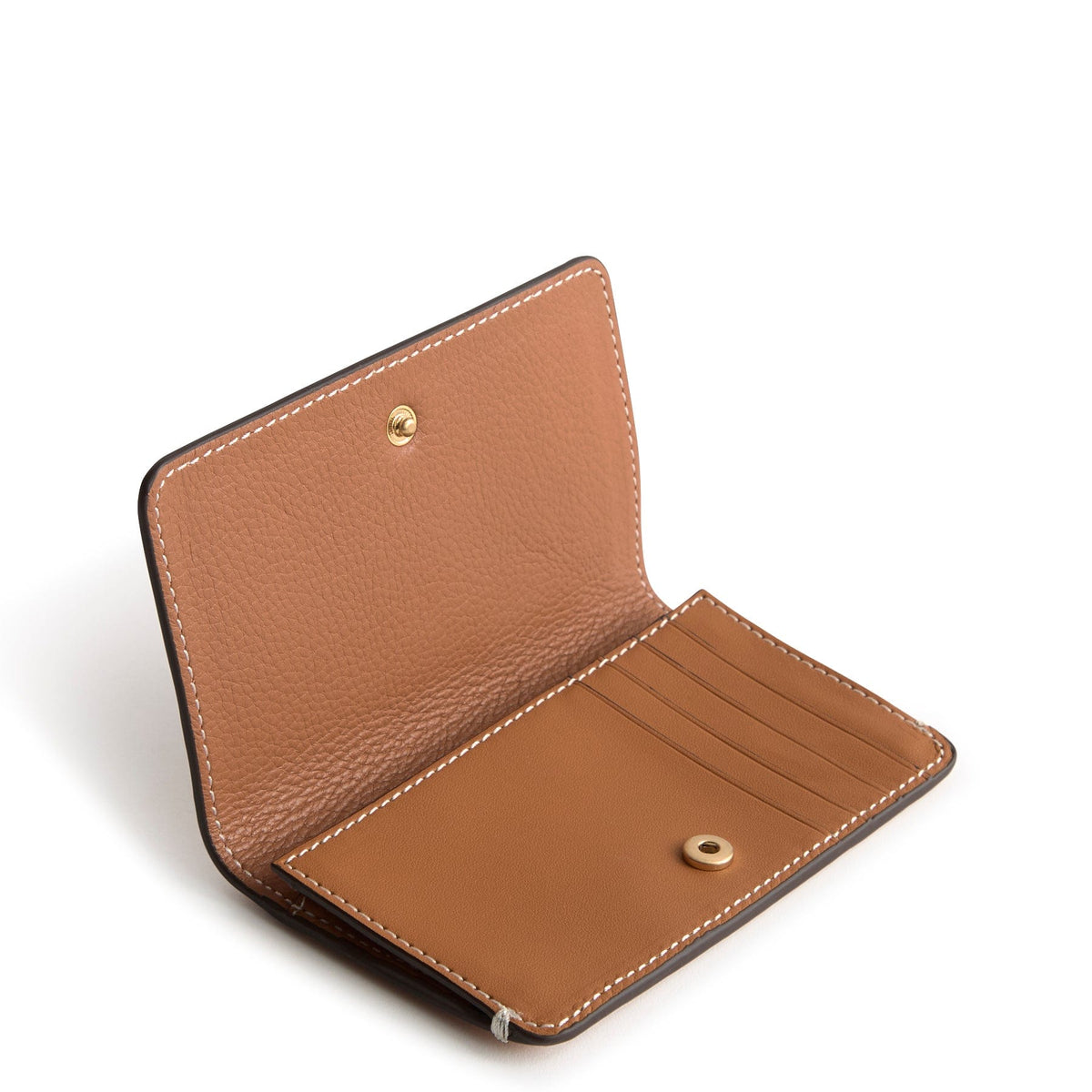 Slim Card Case Wallet in Roasted Pecan
