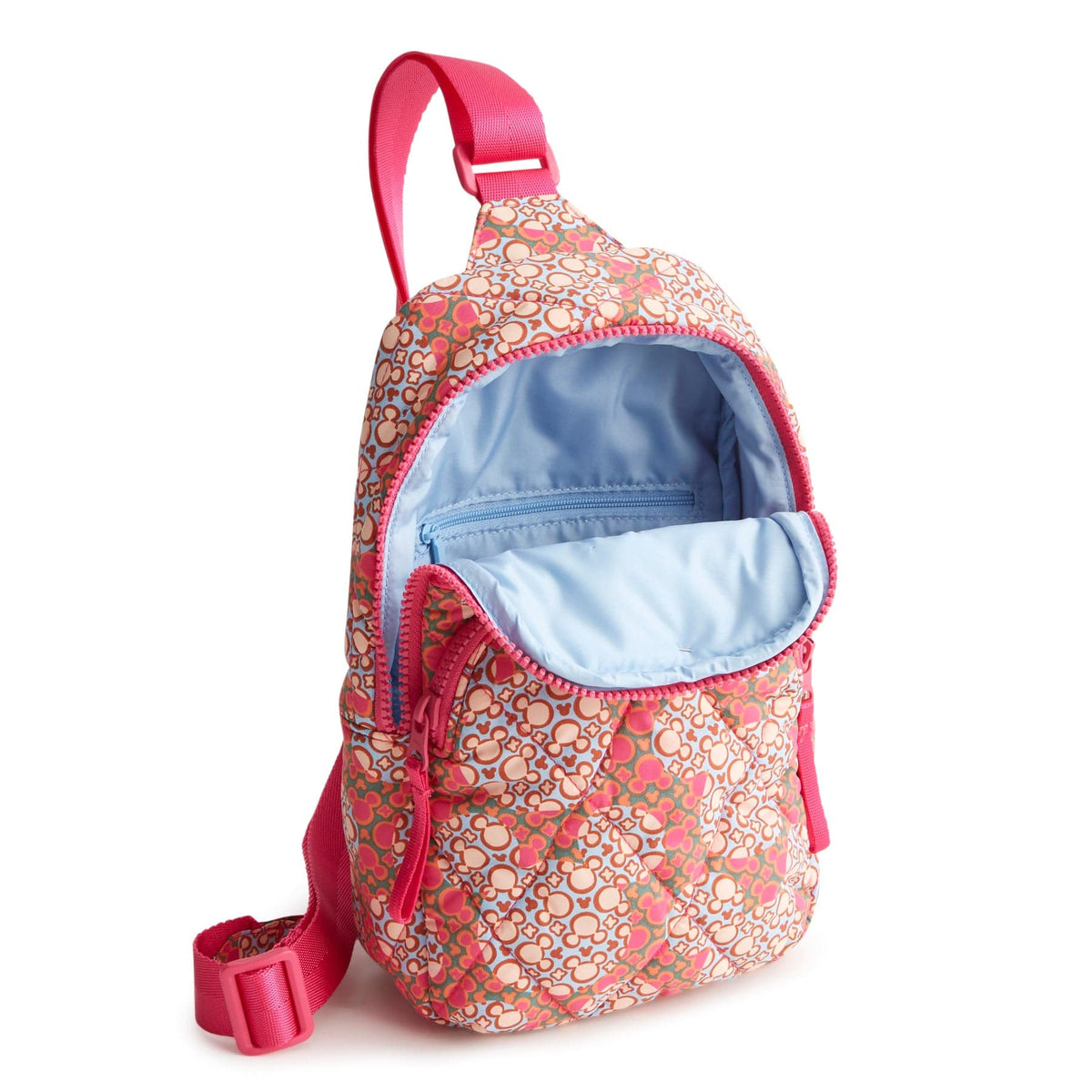 Disney Lorman Sling Backpack in Mickey Mouse Kaleidoscope Pink