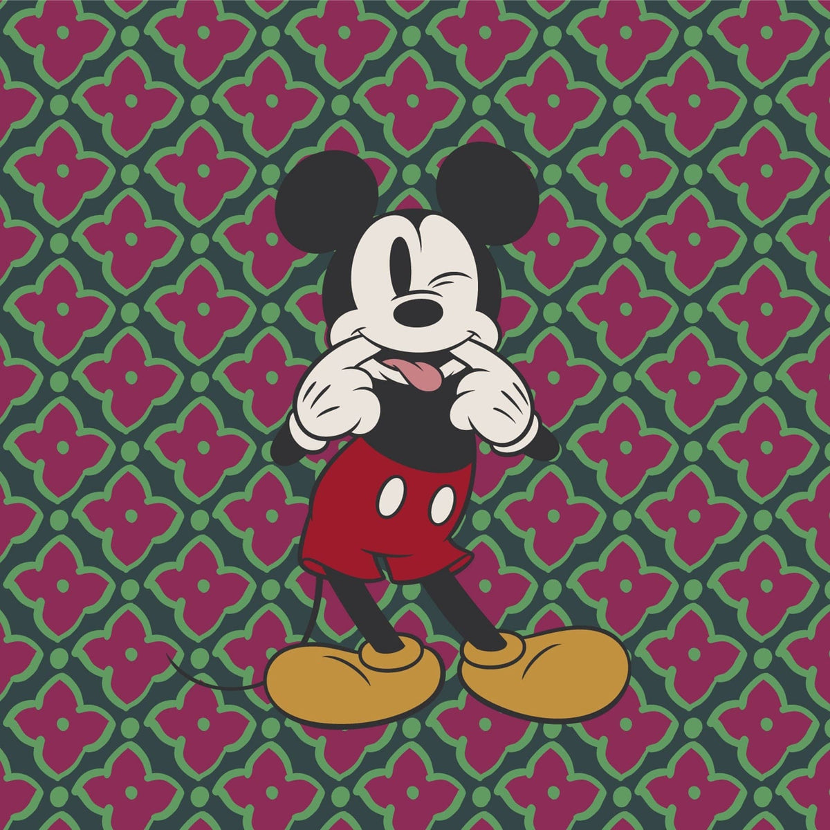 Disney Tab Wallet in Silly Mickey Mouse