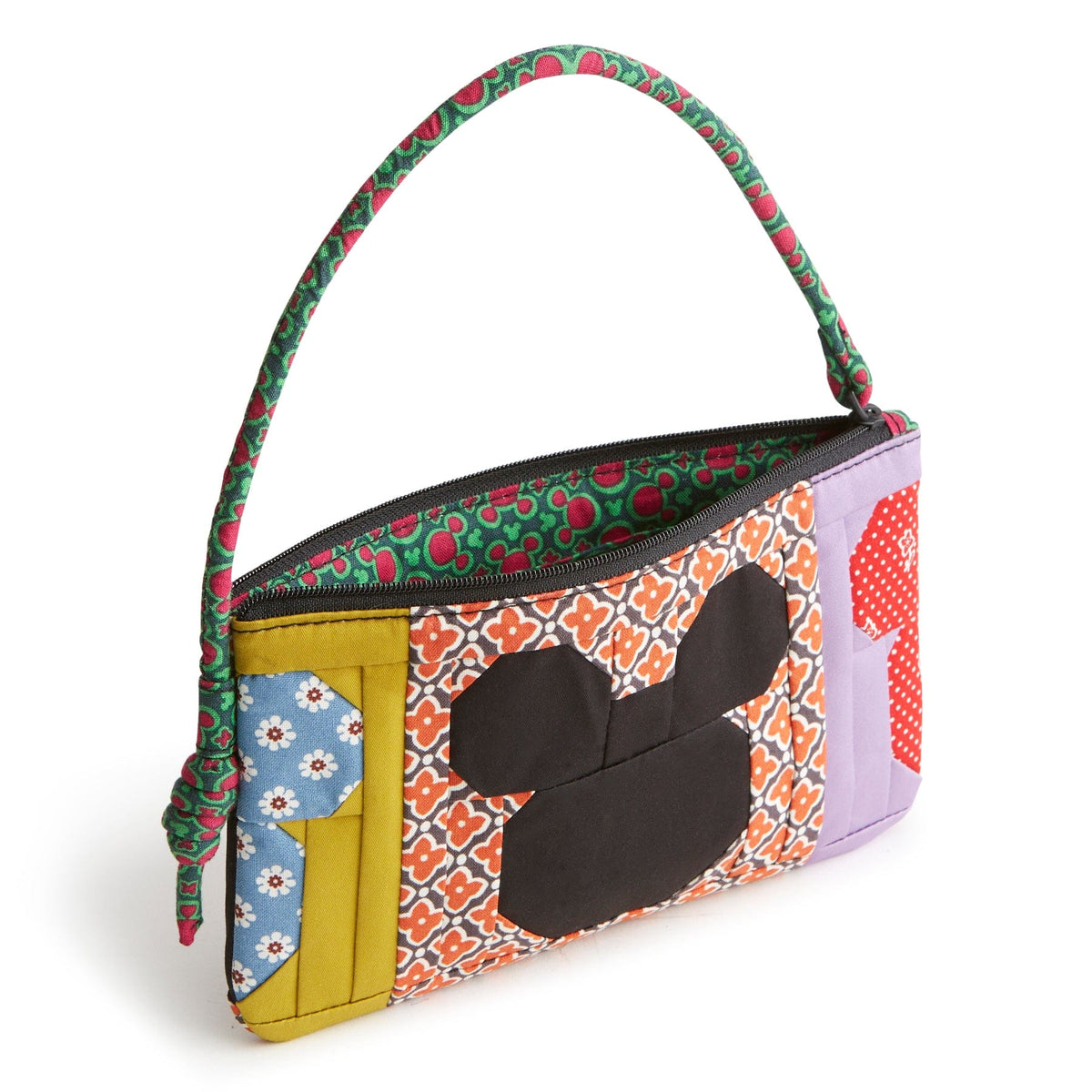 Disney Knotted Wristlet in Mickey Mouse on Repeat Patchwork