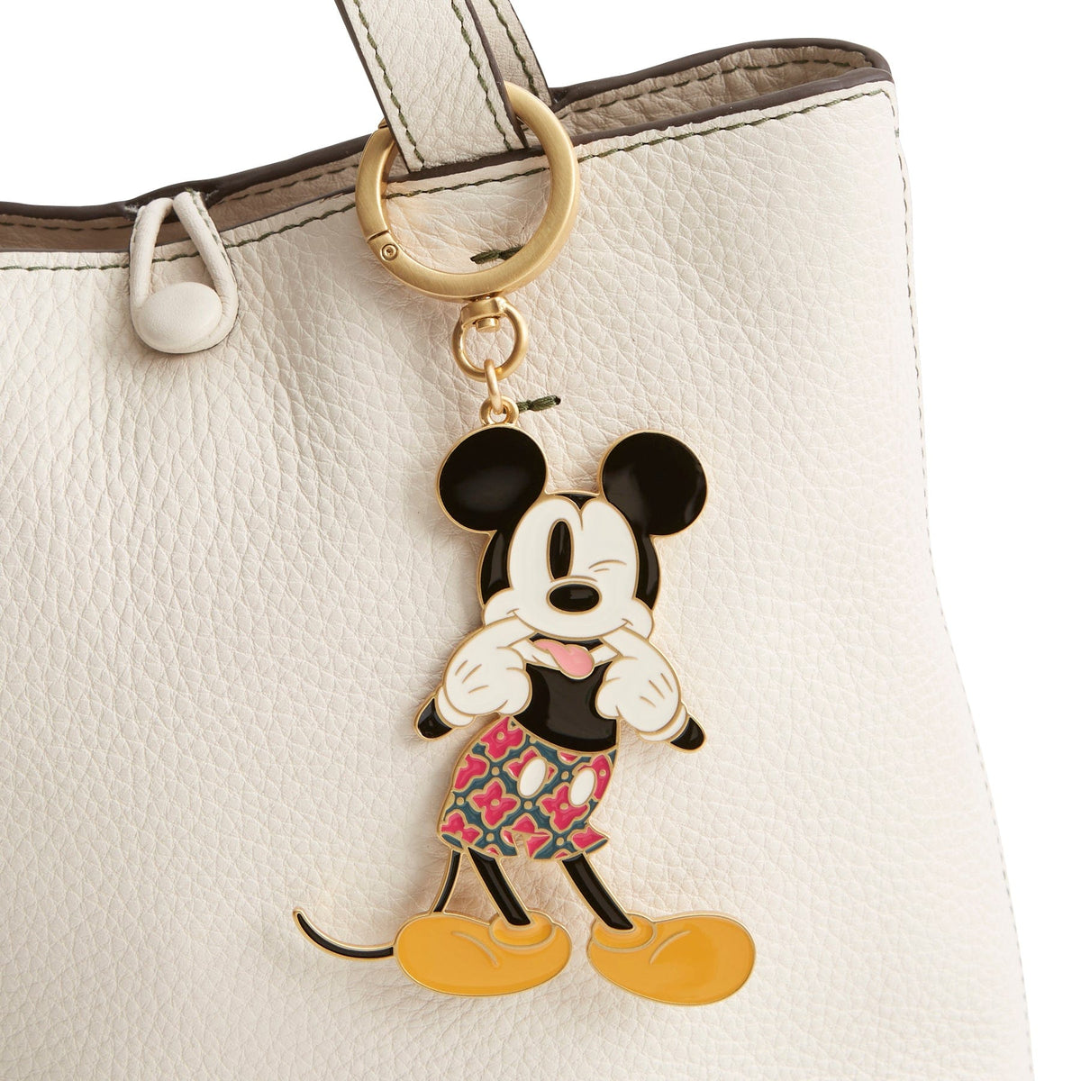 Disney Silly Mickey Mouse Bag Charm in Silly Mickey Mouse