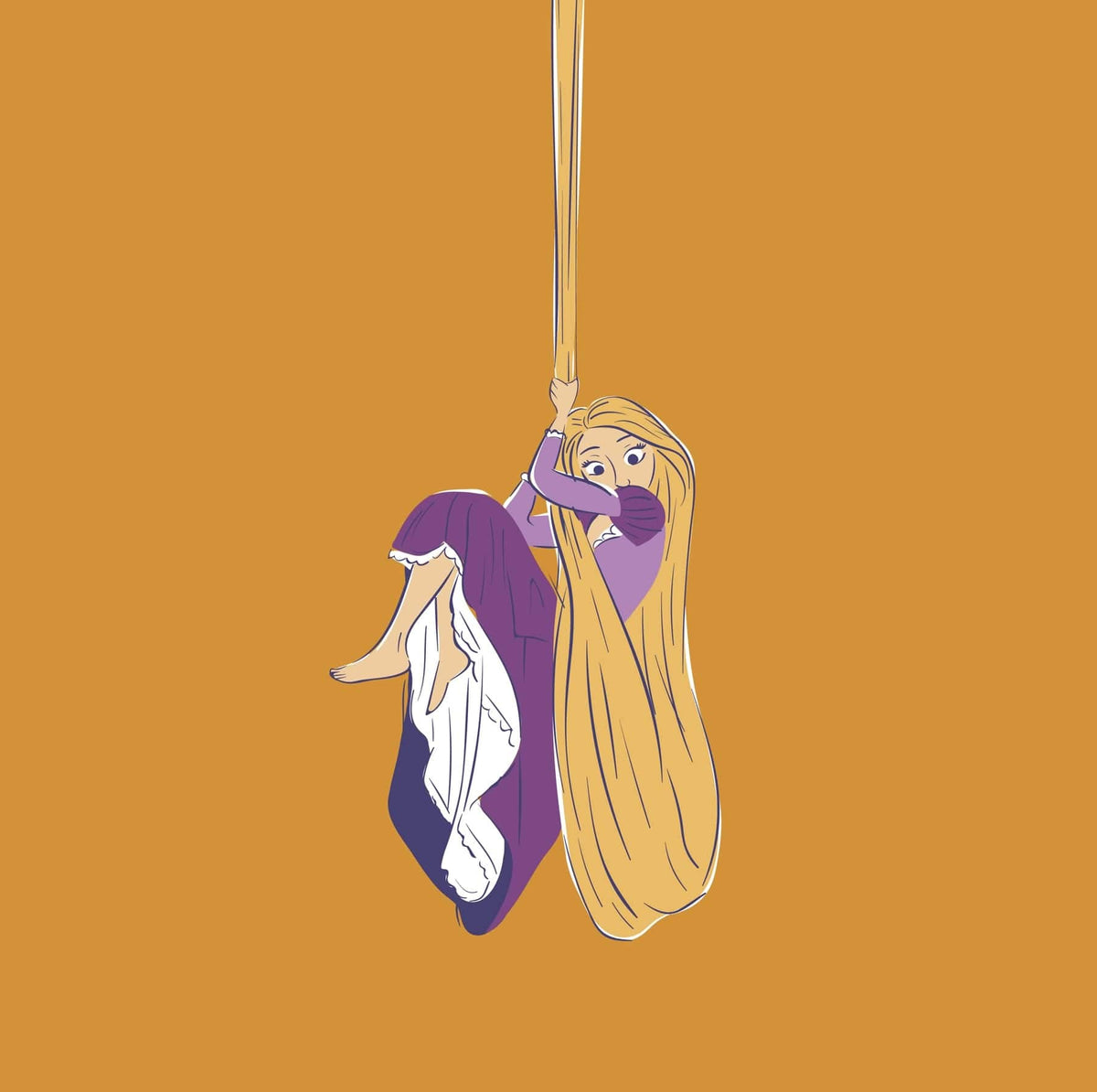 Disney Springbrook Sling Crossbody Bag in Rapunzel on Sunflower