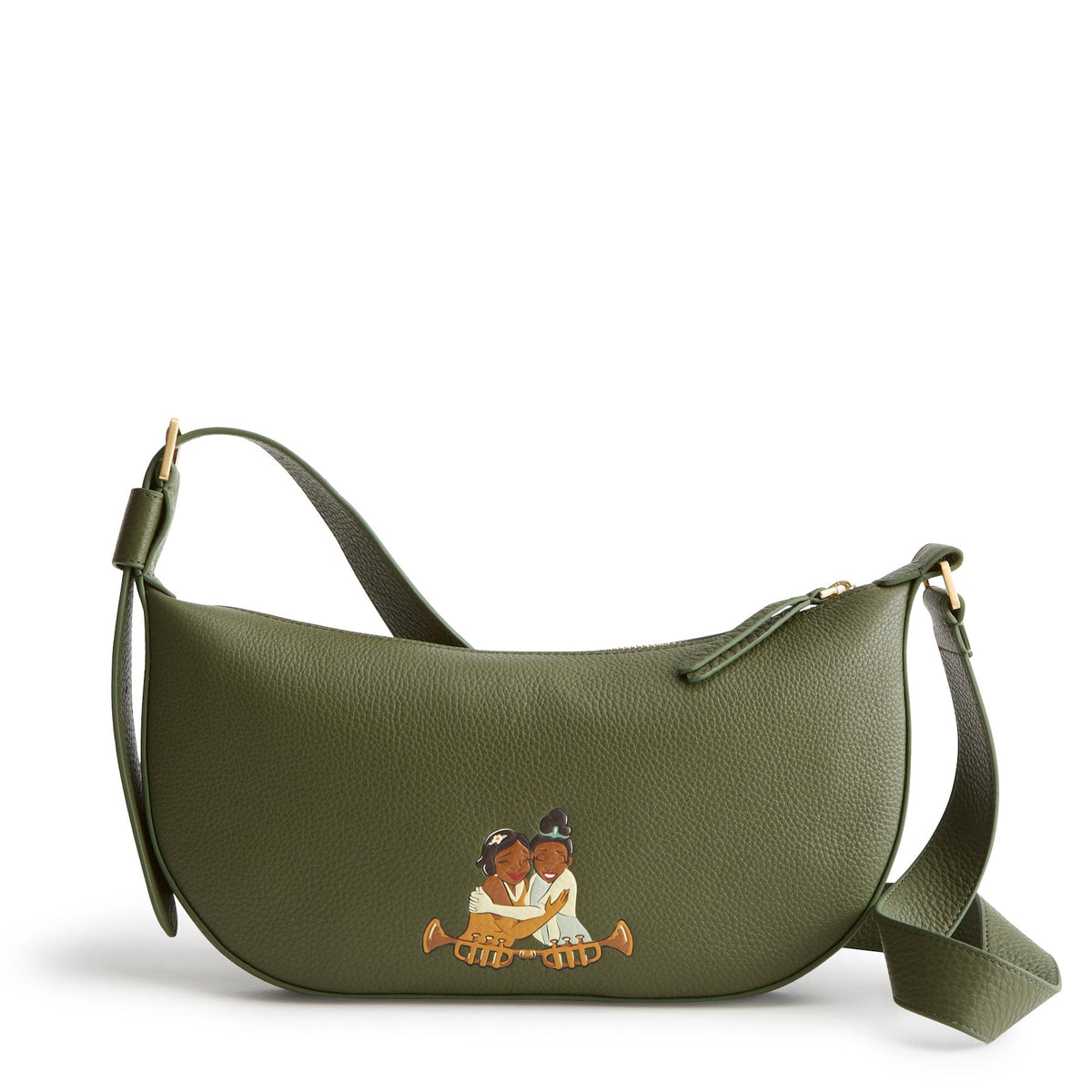 Disney Springbrook Sling Crossbody-Tiana on Bronze Green-Image 1-Vera Bradley