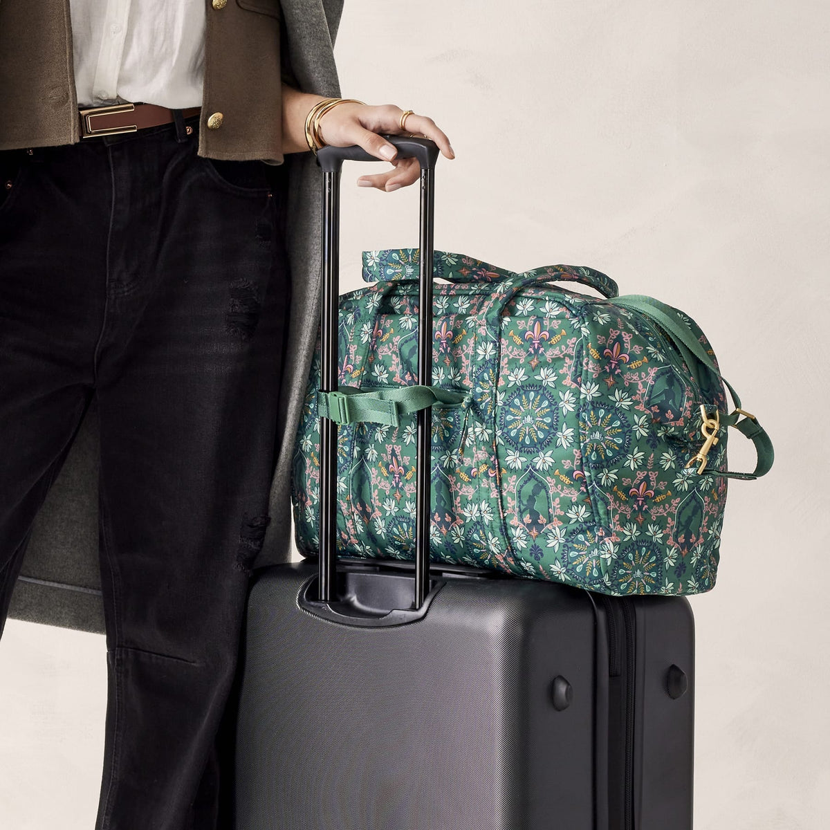 Disney Miramar Weekender Travel Bag in Tiana Silhouette Medallion
