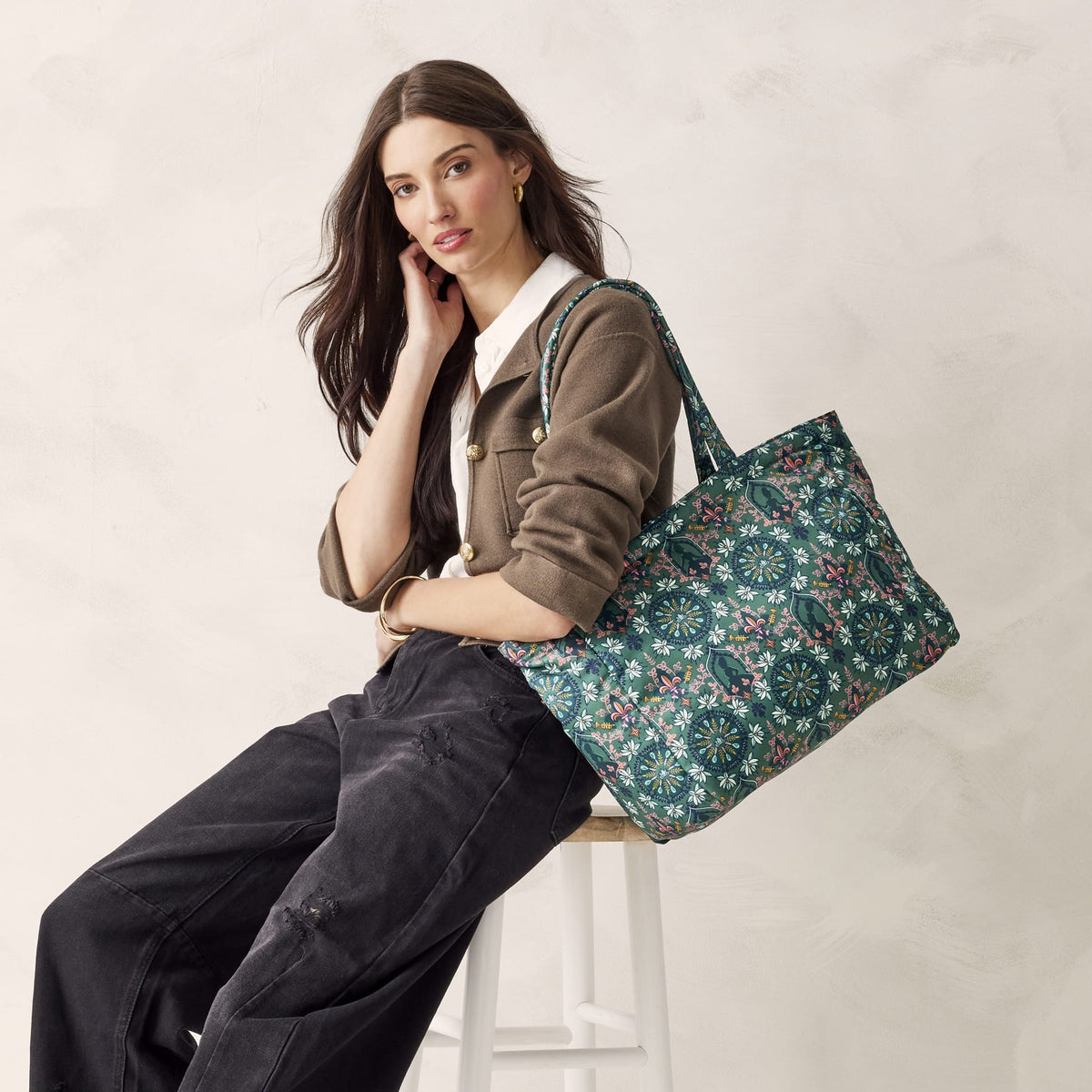 Disney Hathaway Tote Bag in Tiana Silhouette Medallion