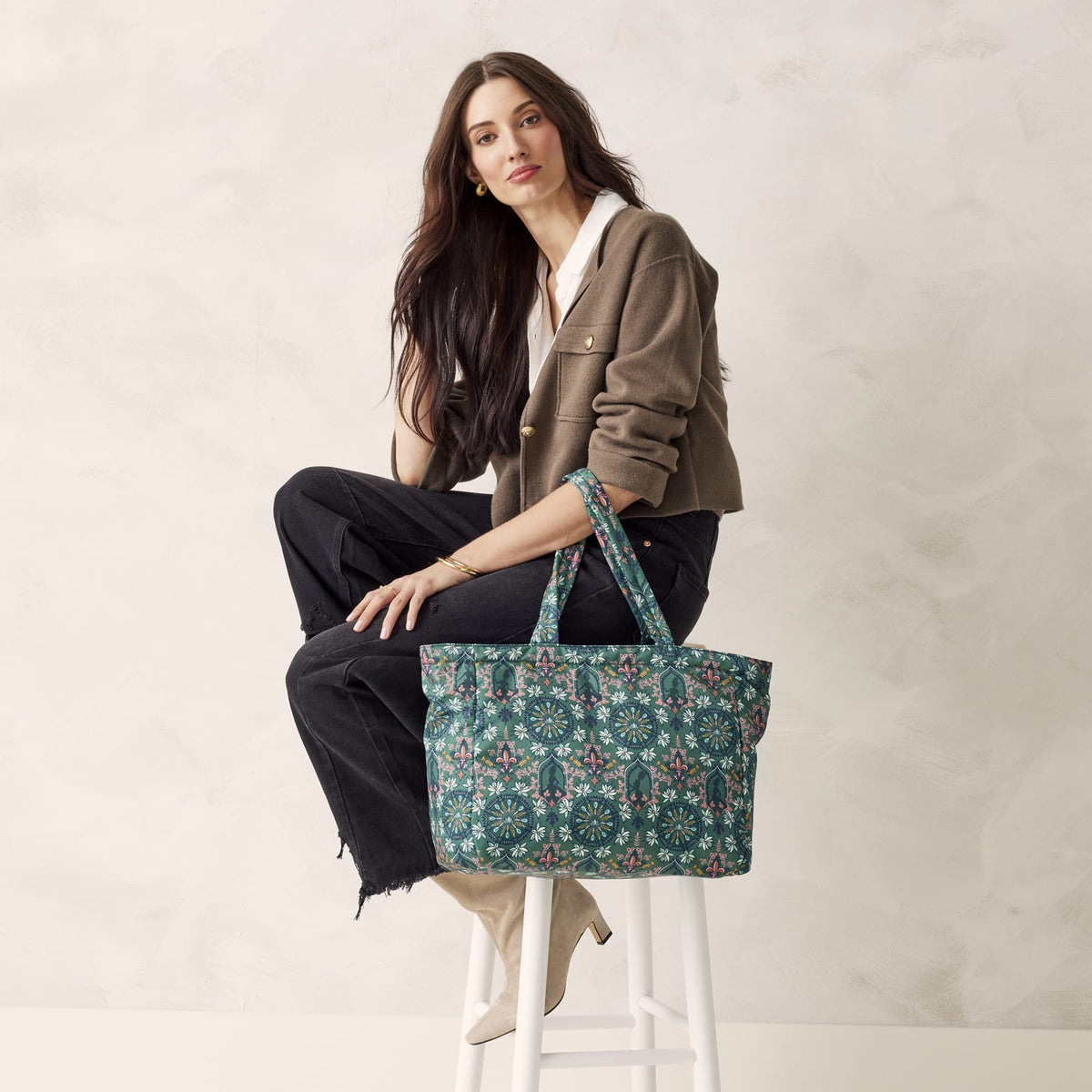 Disney Hathaway Tote Bag in Tiana Silhouette Medallion
