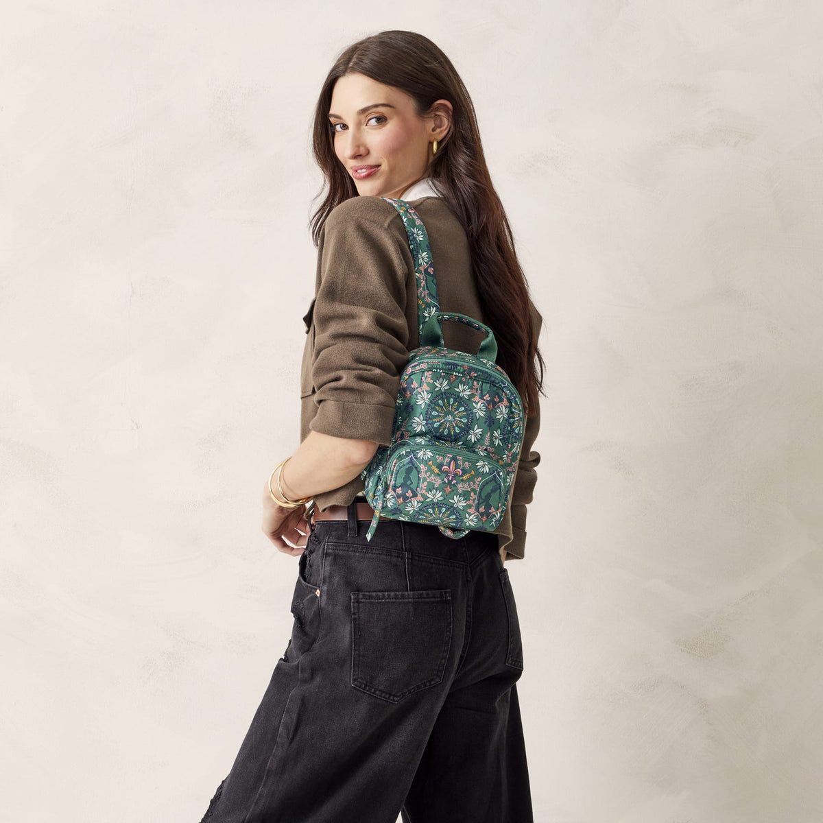 Disney Mini Banbury Backpack in Tiana Silhouette Medallion