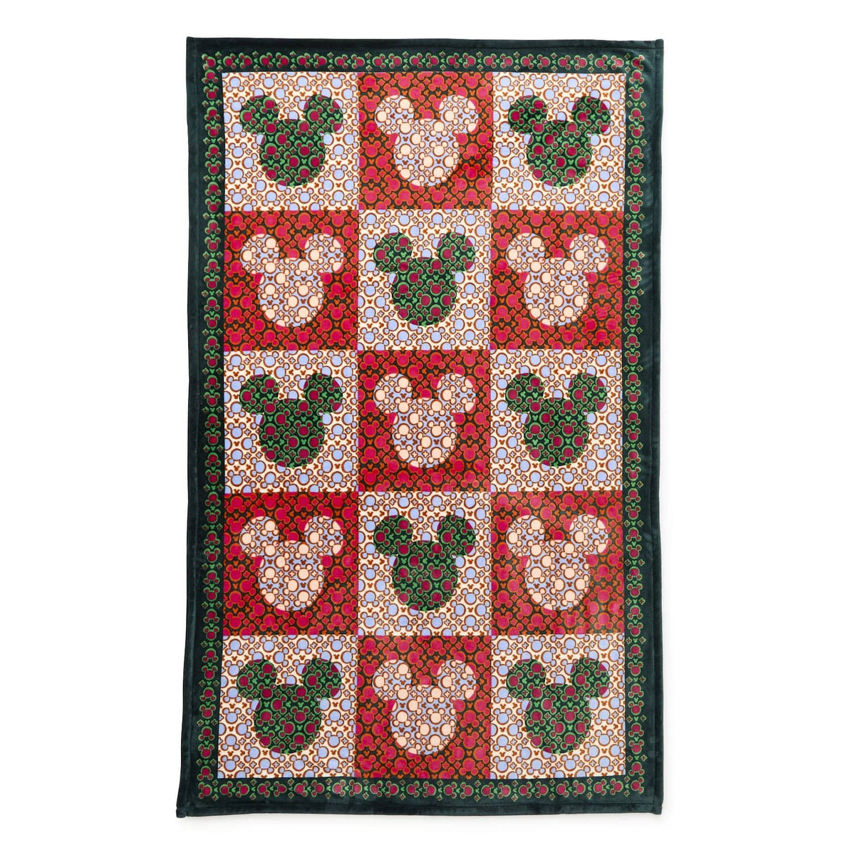Disney Plush Throw Blanket in Mickey Mouse Kaleidoscope Multi