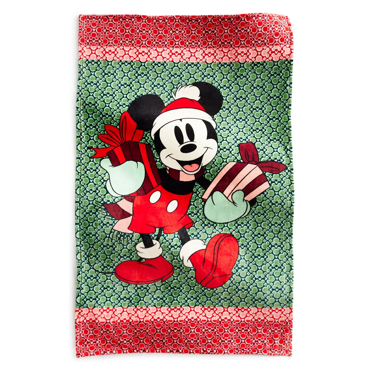 Disney Plush Throw Blanket in Mickey Mouse Holiday Gifting