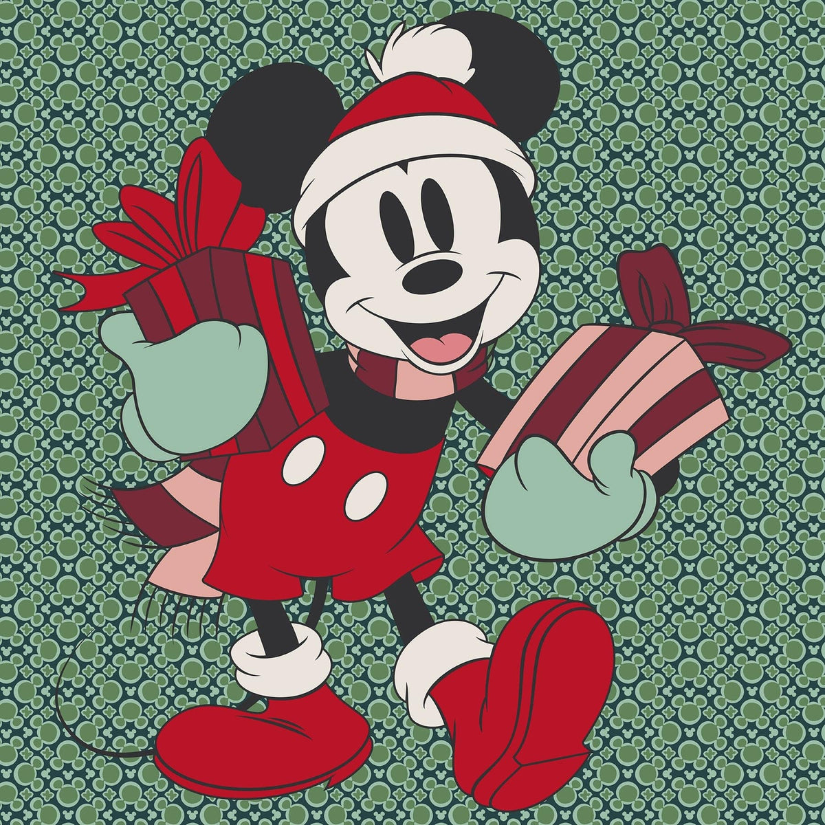 Disney Plush Throw Blanket in Mickey Mouse Holiday Gifting