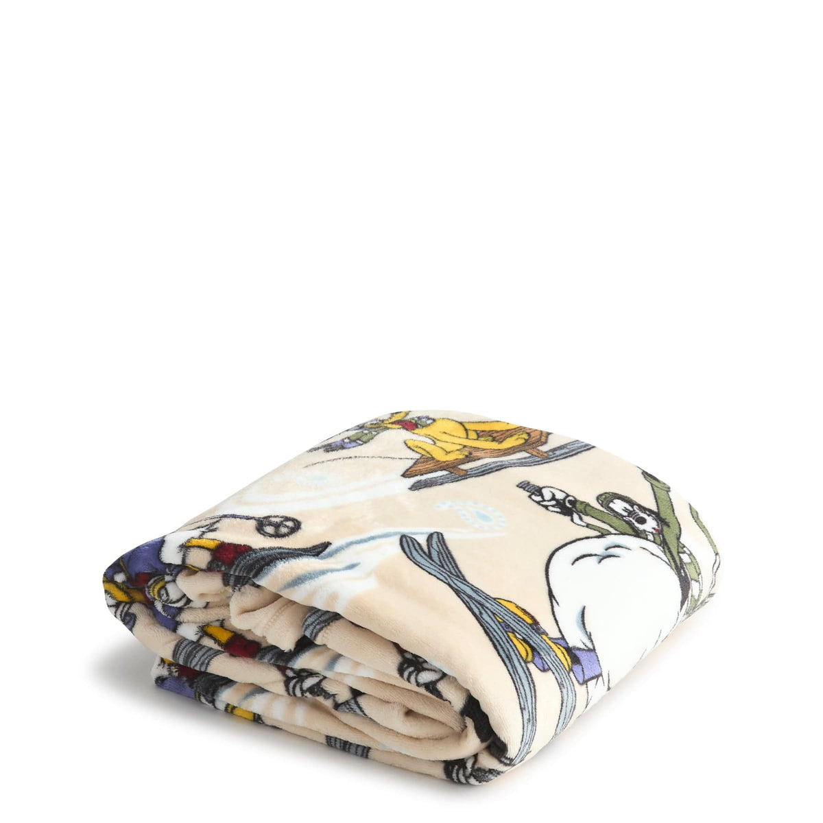 Disney Plush Throw Blanket in Downhill Skiing Mickey and Friends