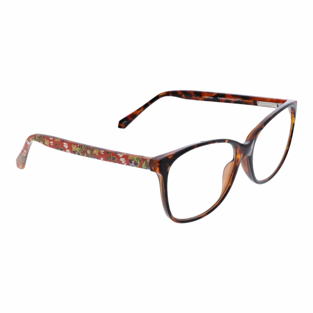 Tensas Blue Light Reader Glasses in Garden Paisley