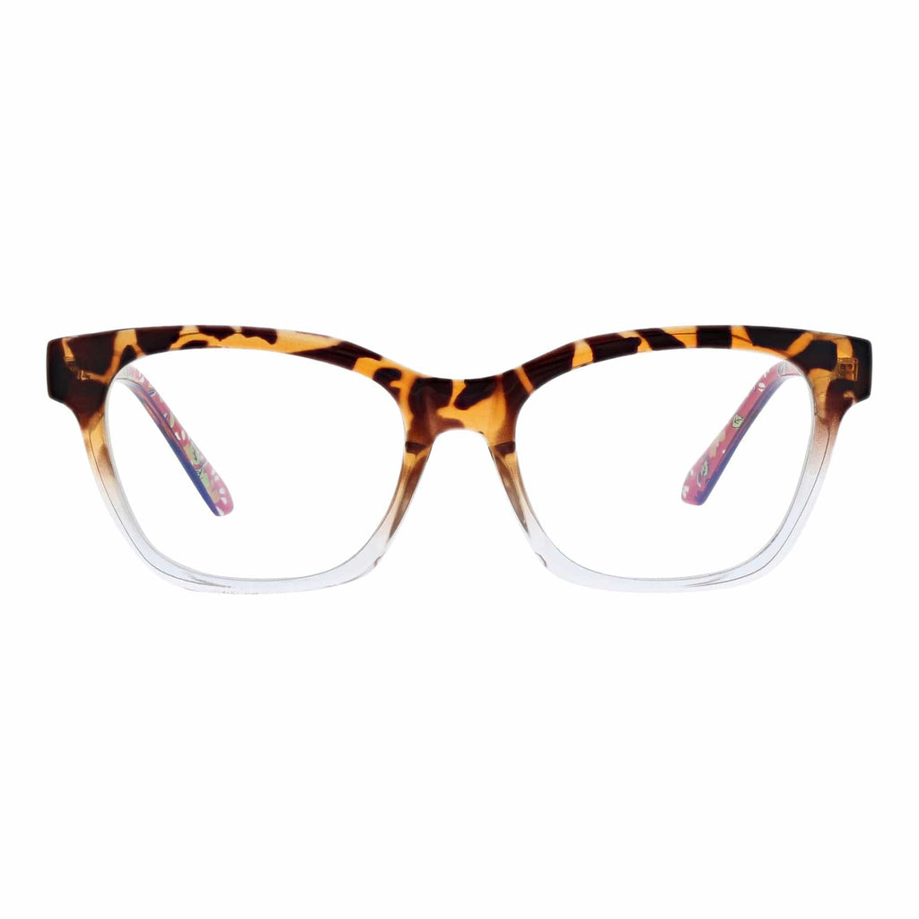 Pherrins Blue Light Reader Glasses in Garden Paisley